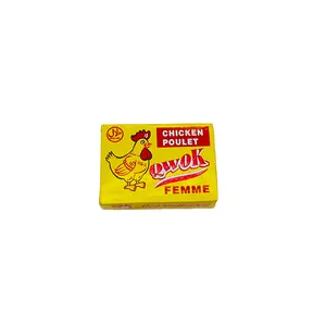 QWOK HALAL Africa Food Chicken Flavored Broth Cube Bouillon Seasoning Cube Cube de bouillon with good price for healthy cooking