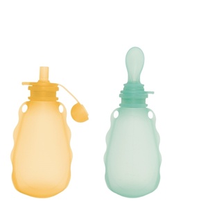 Sac de conservation du lait maternel en silicone imprimé de dessins animés, 150 ml, avec poignée portable, sans BPA, écologique, réutilisable pour le lait maternel et les céréales - Product Image 5