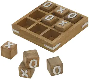Оптовая продажа, деревянная настольная игра Tic Tac Toe nouорикс и кресты, уникальная качественная деревянная семейная настольная игра ручной работы