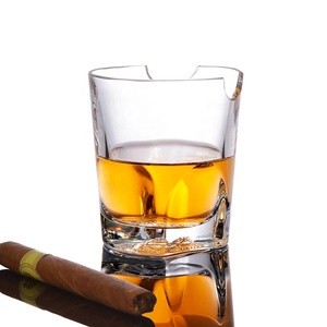 N23 Gobelet à whisky en verre transparent avec fond Medusa pour tenir les cigares - Product Image 5