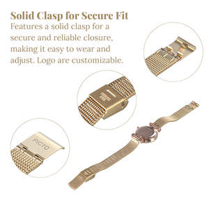 Tùy Chỉnh 14Mm Milanese Dây Đeo Vòng 316L Thép Không Gỉ Móc Đơn Thiết Kế Đối Với Samsung Huawei Xiaomi Smartwatch Cổ Điển Ban Nhạc Đồng Hồ - Product Image 4