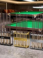 Support de présentation de queue de billard de style moderne personnalisable, support en métal pour ranger les queues de billard
