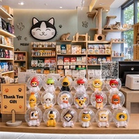 Figurine de chat en costume alimentaire, statue animale, article de décoration pour café, boutique de cadeaux, collection pour enfants, compagnon de bureau, présentoir de comptoir