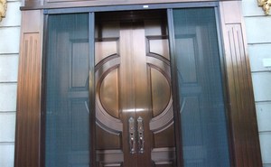 Porta per schermo in alluminio europa con design a griglia e zanzariera/telaio in alluminio porta per zanzariera a scomparsa - Product Image 5