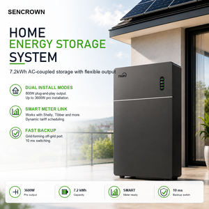 Système de stockage d'énergie domestique avec onduleur hybride 3600W et batterie LiFePO4 7,2 kWh pour l'énergie solaire domestique - Product Image 1