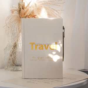 Carnets en lin simples personnalisables Carnets <span class=keywords><strong>de</strong></span> voyage portables personnalisés - Product Image 1