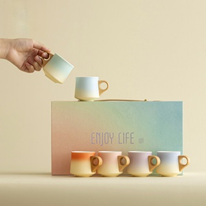 Set di <span class=keywords><strong>Tazze</strong></span> da Espresso YUBIN in Stile Nordico con Smalto Colorato, Set da 3/6 Pezzi, Regalo Personalizzabile per Compleanno, <span class=keywords><strong>San</strong></span> <span class=keywords><strong>Valentino</strong></span>, Festa della Mamma - Product Image 4