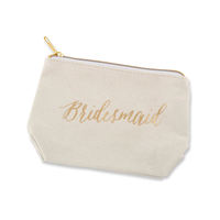 Petit étui de maquillage portable Logo personnalisé pochette en toile de voyage sac cosmétique