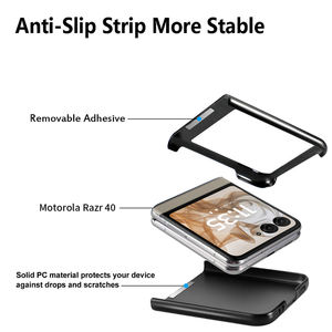 Funda Protectora para Teléfono Móvil de Cuero PU Ligero Personalizada de Fábrica, Resistente a los Golpes, para Moto <span class=keywords><strong>Razr</strong></span> 60/50 - Product Image 3