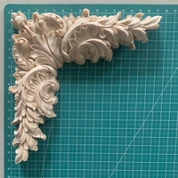 Appliques et décorations en bois massif pour armoires, lits, murs, plafonds, décoration d'angle de salon