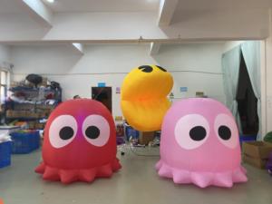 <span class=keywords><strong>Pac</strong></span>-<span class=keywords><strong>Man</strong></span> Kid Gonflable <span class=keywords><strong>Dessin</strong></span> <span class=keywords><strong>Animé</strong></span> Modèle Oxford Matériel Suspendu Décoration Ballon pour La Publicité Gonflables - Product Image 2