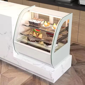 Refrigerador Comercial para Exhibición de Cupcakes, Pasteles y Sándwiches con Enfriamiento por Aire, <span class=keywords><strong>Encimera</strong></span> de Acero Inoxidable - Product Image 5