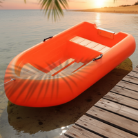 Bateau en plastique PE haute densité à double pont de 2,3 m de bonne qualité, très vendu, pour la pêche, petits bateaux en PE