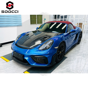 Kits de carrocería de estilo GT4RS, divisor de parachoques delantero, alerón difusor de barbilla para <span class=keywords><strong>Porsche</strong></span> <span class=keywords><strong>981</strong></span> Cayman <span class=keywords><strong>Boxster</strong></span> 718 Cayman mejorado - Product Image 6