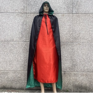 Cape de super-héros pour adulte à double face et deux couleurs avec chapeau, longueur de 59 pouces - Product Image 3