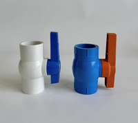 Fabricante Válvula de bola de agua con mango de PVC con materiales de construcción de bloqueo para la venta