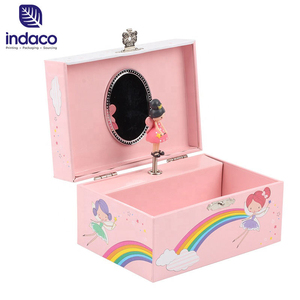 Beautiful Jewelry Box Customized Gift Box Hottest Style Rotating Dancer Music Jewelry <b>Storage</b> Box - Product Image 1