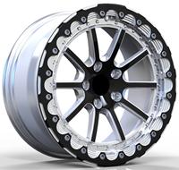 Jantes de course forgées légères de style Drag GS Luxury Beadlock 5x114.3 5x120 5x112 18x9J pour BMW M2 M3 Ford Mustang