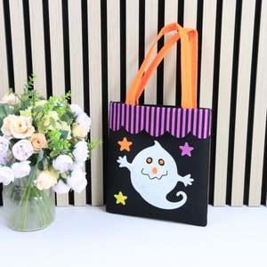 Gran oferta, bolsa de almacenamiento de nuevo diseño, bolsas de fieltro con temática de Halloween, solución de almacenamiento de viaje, bolsa de compras de fieltro - Product Image 6
