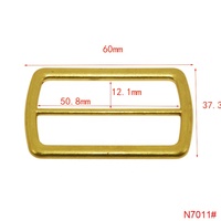 Boucle de ceinture réglable à trois glissières pour accessoires de sac à main