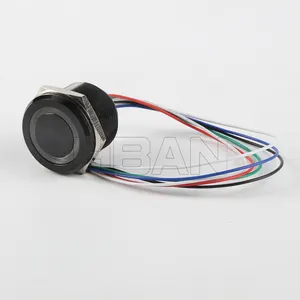 Micro trvael black shell ip65 LED Waterproof push switch 12V rgb button 19mm With Huge Discount