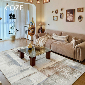 Tapis moderne de style contemporain, fabriqué à la machine, résistant aux taches et facile à nettoyer, idéal pour le salon et la chambre à coucher - Product Image 1