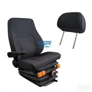 Sièges de conducteur universels semi-lourds pour camions, suspension mécanique, sièges de camion robustes, sièges de camion de transport lourd - Product Image 5