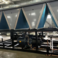 Refroidisseur d'eau industriel à vis, refroidi par air, capacité de refroidissement 87 kW 117 kW