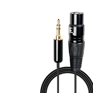 Cable <span class=keywords><strong>Jack</strong></span> de 3,5mm a <span class=keywords><strong>XLR</strong></span> Cable de audio macho a hembra Cable de 3,5mm a altavoces <span class=keywords><strong>XLR</strong></span> Cable de micrófonos - Product Image 1