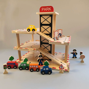 Jouet de simulation de scène de commande de police de trafic d'ascenseur à plusieurs étages en bois le plus vendu pour enfants garçons et filles - Product Image 2