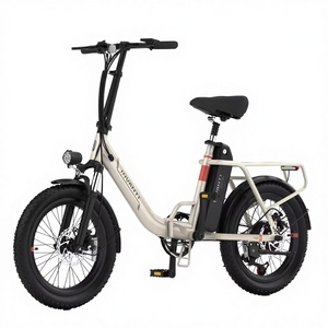 Bicicleta Eléctrica Plegable Mini de 20 Pulgadas con Cuadro de Aleación de Aluminio, Neumático Ancho, Motor Trasero sin Escobillas, 7 Velocidades, 48V 500W - Product Image 3