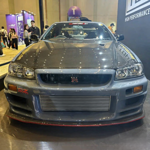 ฝากระโปรงคาร์บอนไฟเบอร์มีช่องระบายอากาศสำหรับ Nissan Skyline R34 GTR - Product Image 3