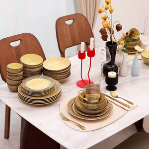 September Promotion: Bark Stone <b>Tool</b> Ceramic Tableware <b>Set</b> High Quality Plate <b>Set</b> Sweet Practice Tableware <b>Set</b> Gift for 4 People - Product Image 5