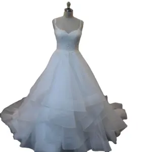 High Quality Beading Bridal Dress Fabrics Wedding Dress Bridal Gown