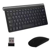 Kit Clavier et Souris Sans Fil USB 2.4G Ultra-Mince 78 Touches 1200 DPI Étanche pour Gaming, Ordinateur Portable/Bureau