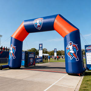 ترويج العلامة التجارية في الهواء الطلق نفخ النهاية قوس مخصص محكم نفخ قوس قوس بزاوية الإعلان - Product Image 2
