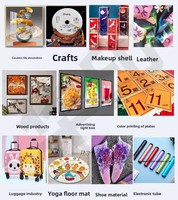 8 warna Digital UV DTF Inkjet Flatbed Printer 5060 Model baru visibilitas tinggi UV Printer
