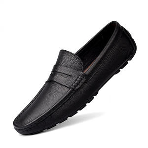 Zapatos de Hombre de Estilo Coreano, Modernos y Casuales, Tipo Mocasines, Transpirables, Antideslizantes, de Piel Auténtica - Product Image 1