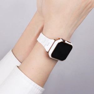 <span class=keywords><strong>Correa</strong></span> de reloj de resina de lujo para mujer de Color puro sólido de moda caliente <span class=keywords><strong>correa</strong></span> de reloj inteligente de acrílico de plástico para <span class=keywords><strong>Apple</strong></span> <span class=keywords><strong>Watch</strong></span> - Product Image 3