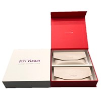 Emballage cadeau personnalisé Shengcan pour lunettes de vue et de soleil, boîte en papier magnétique à rabat