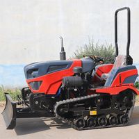 Fonctionnement de la télécommande tracteur à chenilles Compact multifonction avec cultivateur rotatif