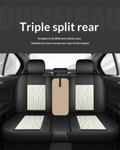 Ensemble complet de housses de siège de voiture en cuir Nappa respirant <span class=keywords><strong>gris</strong></span> de luxe, universelles pour 5 places, compatibles avec <span class=keywords><strong>Renault</strong></span> Clio, Megane, <span class=keywords><strong>Captur</strong></span>, Kadjar, Arkana - Product Image 4
