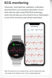Reloj montre conectado de <span class=keywords><strong>alta</strong></span> calidad 2023 para hombre, reloj inteligente DT3 <span class=keywords><strong>mate</strong></span>, pantalla dividida inteligente, cámara remota, ECG Health, reloj inteligente DT3 - Product Image 4
