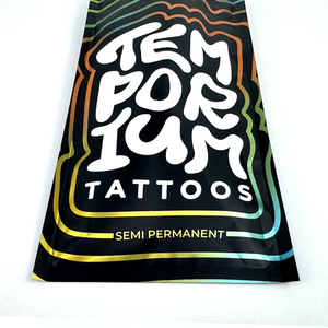 Sacs en plastique mylar à conception imprimée personnalisée Sacs d'emballage de tatouage en feuille d'aluminium à 3 joints latéraux anti-odeur - Product Image 5