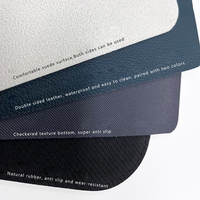 Tapis de souris en cuir sur mesure, de haute qualité, imperméables et résistants aux rayures