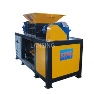 LANSING Máquina trituradora automática de fio de cobre, projetada especialmente, amplamente utilizada, trituradora de eixo duplo, máquina de reciclagem de resíduos eletrônicos