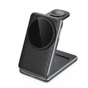 NOUVEAUX PRODUITS 2024 Aluminium Métal 3-en-1 Sans Fil Certifié Chargeur pour <span class=keywords><strong>IPhone</strong></span> AirPods Smart Headphones-Portable & Automatique - Product Image 2