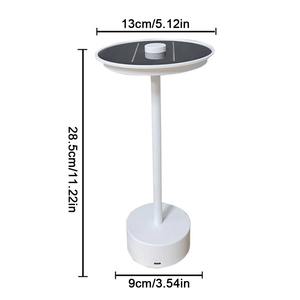 Solar LED Cordless Table Lamp Rechargeable Metal Table Lamp 3 Gears Simple Atmosphere <b>Light</b> for Hotel Bar Bedroom Decor - Product Image 6