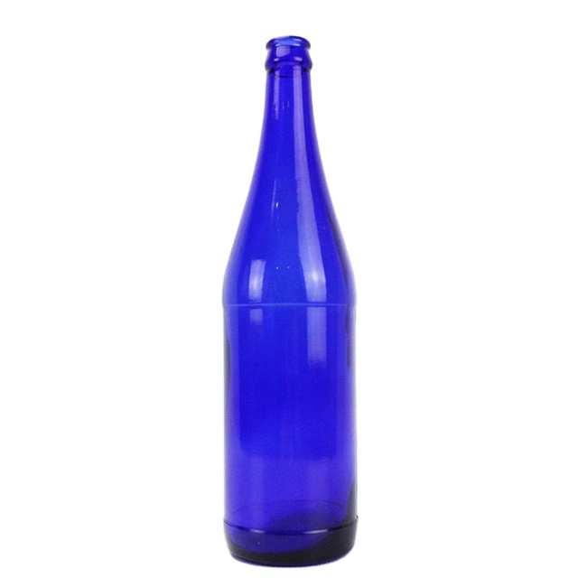 Best Price Crown Top Custom Beer Blue 330Ml 500Ml Beer Glass Bottles