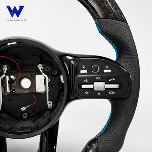 Volante in Carbonio Forgiato di Alta Qualità con Display OBD, Compatibile con Mercedes Benz W204 <span class=keywords><strong>W205</strong></span> W212 W213 X166 - Product Image 6